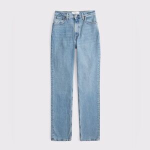 Abercrombie & Fitch Curve Love Light Blue High Rise Jeans